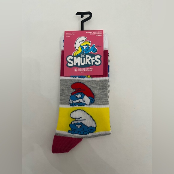 The Smurfs Socks Fits Women’s Shoe Size 6-9.5 - Picture 1 of 4